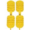 Sidas Copriscarpe da sci antiscivolo, giallo,