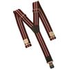 TopGal Natur Stripes bretelle a clip per pantaloni , bordeaux,