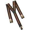 TopGal Natur Stripes bretelle con clip per pantaloni, marroni,