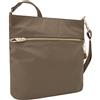 Travelon Tailored Slim borsa a tracolla antifurto, marrone,
