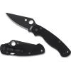 Spyderco Para Military 2 coltello tascabile 8,7 cm, tutto nero, G10,
