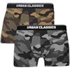 Urban Classics boxer da uomo 2 pezzi, woodcamo + darkcamo,
