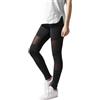 Urban Classics Tech Mesh leggings da donna, nero,