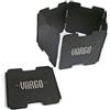 Vargo Parabrezza in alluminio con supporto per pentole ad alcool, nero,