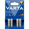 Varta Ultra Lithium batteria AAA / Micro 4 pezzi,