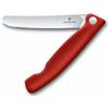 Victorinox Coltello pieghevole per frutta e verdura - lama liscia Swiss Classic, rosso,