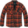 Vintage Industries Darwin camicia-giacca, arancione a quadri,