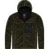 Vintage Industries Dustin felpa in pile lined sherpa, oliva scuro,