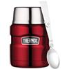 Thermos King Contenitore per alimenti con cucchiaio 0,47 l, rosso,
