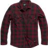 Vintage Industries Globe camicia di flanella heavyweight, rosso a quadri,