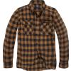Vintage Industries Harley camicia, giallo a quadri,