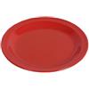 Waca Piatto piano in melamina diametro 23,5 cm, rosso,