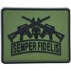 WARAGOD Semper Fidelis toppa in pvc, verde,
