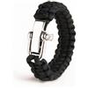 WARAGOD Bracciale Bazin con chiusura regolabile in metallo, nero,