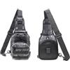 WARAGOD Soldat assault S borsa a tracolla, serpente grigia nera,