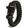 WARAGOD Bazin bracciale con clip in plastica e fischietto, nero,