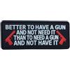 WARAGOD Meglio avere una patch in PVC,