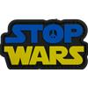 WARAGOD Stop alla guerra applique in pvc,