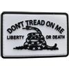 WARAGOD Don't Tread on me applique in pvc, bianco,