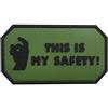 WARAGOD Questa é la mia sicurezza toppe in pvc, verde,