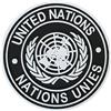 WARAGOD Toppa in PVC delle Nazioni Unite, nera,