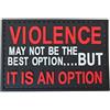 WARAGOD Violenza toppa in pvc,
