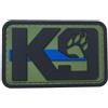 WARAGOD K9 Paw PVC patch, verde,