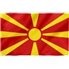 WARAGOD Macedonia del Nord bandiera 150x90 cm,