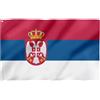 WARAGOD Serbia Bandiera 150x90 cm,