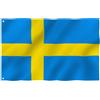WARAGOD bandiera Svezia 150x90 cm,