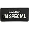 WARAGOD Mamma dice applique in PVC, bianco e nero,