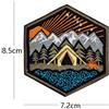 WARAGOD Toppa ricamata Campeggio di montagna 03,