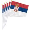 WARAGOD Bandiera sventolante 30 x 40 cm, serbia,