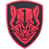 WARAGOD Medaglia d'onore AFO toppa in pvc, rosso,