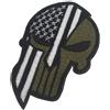 WARAGOD Toppa ricamata Punisher, nero,