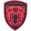WARAGOD Medaglia d'onore MOH toppa in pvc, rosso,
