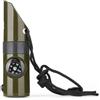 WARAGOD Echo fischio d'emergenza multifunzionale 7 in 1, verde militare,