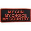 WARAGOD MY Gun pvc toppa, nero, rosso,