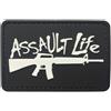 WARAGOD 3D Assault Life toppa nero 7,5x5cm,