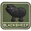 WARAGOD Toppa 3D foresta BLACKSHEEP 6x5,5 cm, blacksheep,