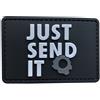 WARAGOD Just Send it toppa 3d nero 7,5x5cm,