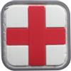 WARAGOD Medic toppa 3d 3x3cm, bianco,