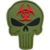 WARAGOD Punisher toppa 3d biohazard og 7,5x5,6cm,