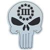 WARAGOD Punisher three Percenter toppa 3d 6,8x5,2cm,