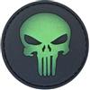 WARAGOD Punisher toppa 3D rotonda con incandescenza anteriore 5cm,