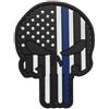 WARAGOD Toppa 3d linea blu 7,5x5cm, us patriot punisher,