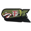 WARAGOD F Bomb Shark toppa in pvc a colori,