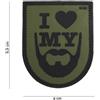 WARAGOD "I love my beard" pvc toppa,
