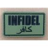 WARAGOD Tactical toppa Infidel, oliva, 5 x 3cm,
