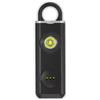 W&G SHIELD allarme personale con luce LED e linguetta di attivazione, nero,